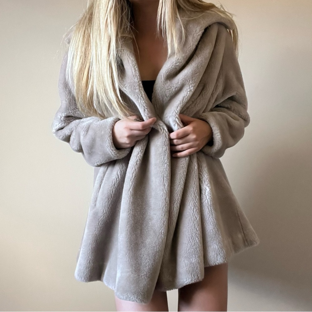 Vintage Borgana Faux Fur Swing Coat